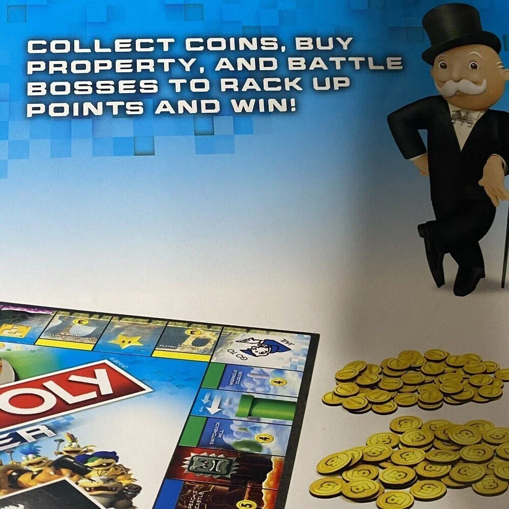 Monopoly Gamer Nintendo Mario Brothers Battle For Highest Score New Hasnbro